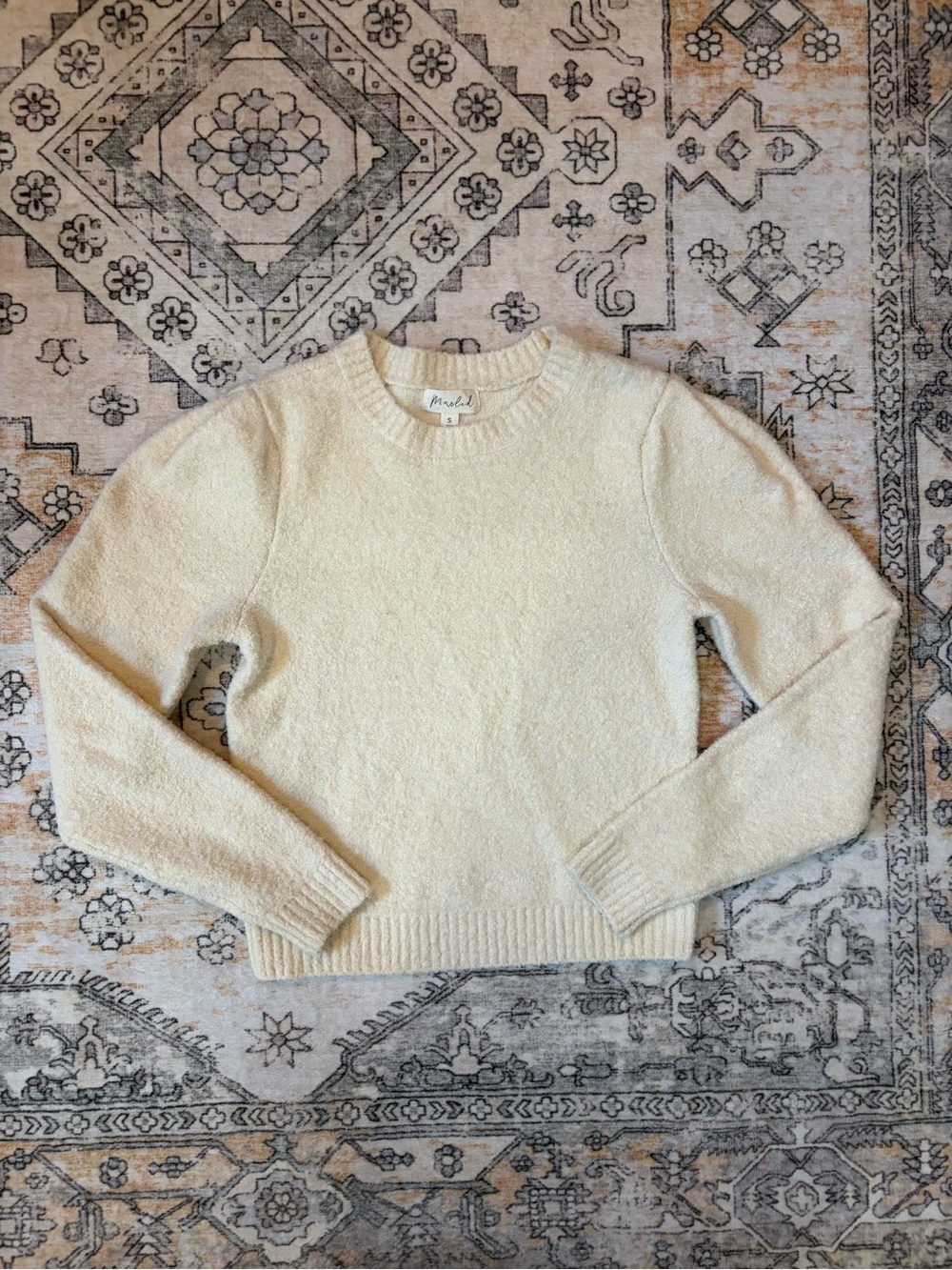 MARLED S cream colored textured sweater